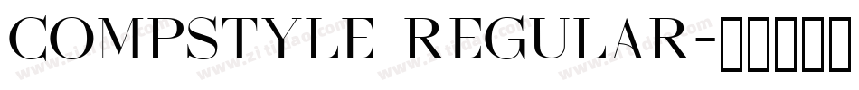 Compstyle Regular字体转换